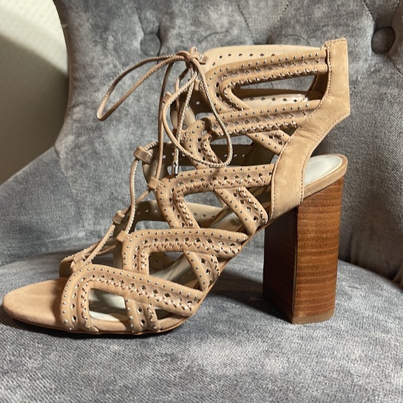 Nordstrom strapy lace up sandal booties heals - Picture 3 of 4